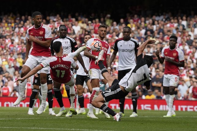 Hasil Liga Inggris Arsenal vs Fulham 2-2