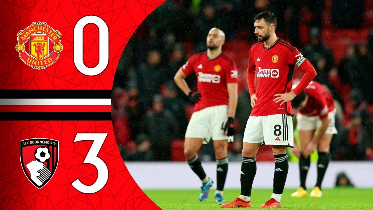 Hasil Manchester United vs Bournemouth Skor 0-3